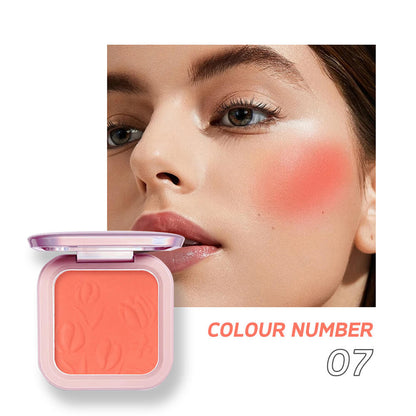 9 color blush palette cheek brighten powder high pigmented waterproof