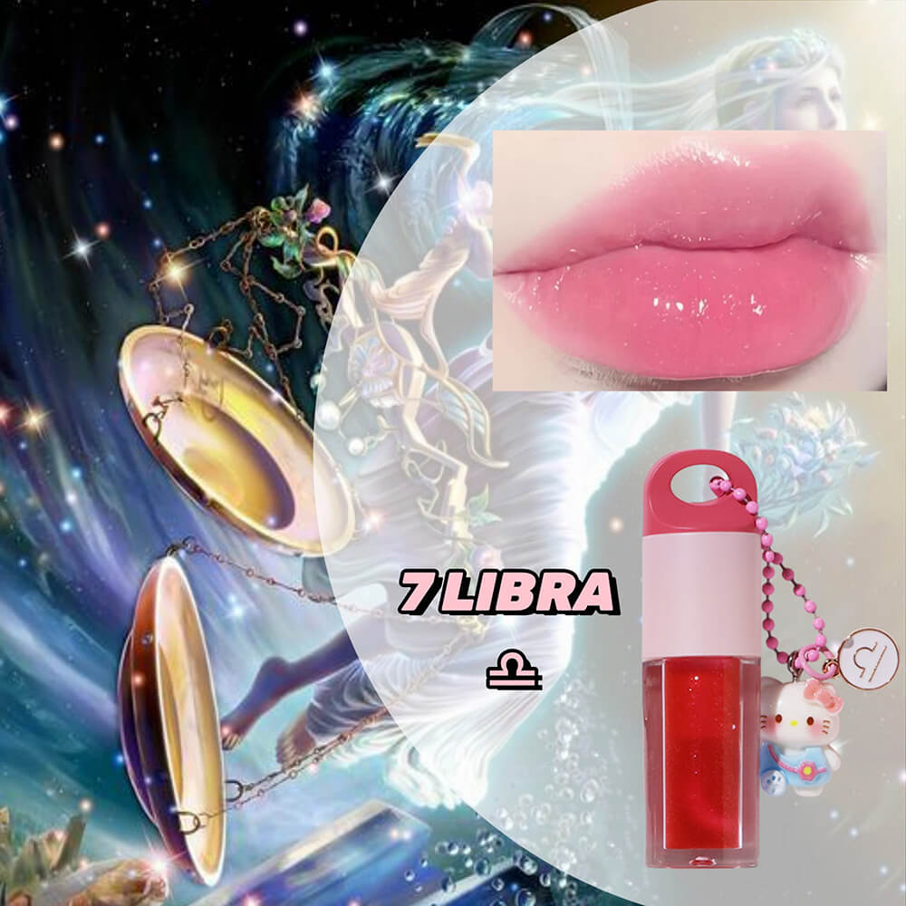 12 Magic Lip Oil Color-Changing Plumping Moisturizing Lip Gloss 12 Constellation Pendant