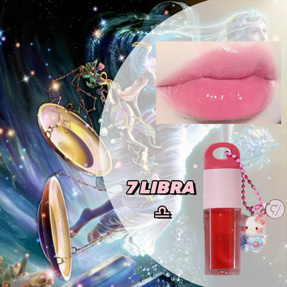 12 Magic Lip Oil Color-Changing Plumping Moisturizing Lip Gloss 12 Constellation Pendant