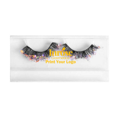 8D mink false eyelashes luminous lash handmade fluffy curl private label