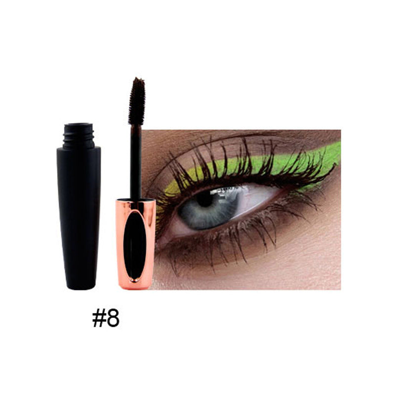 10-Color Colored Mascara 3D Full Volume Waterproof Thick Curling Long Lasting Vegan