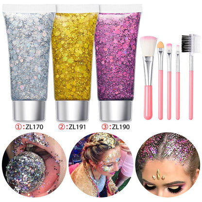 17 set glitter gel sequin body face eyes hair stage shimmer makeup vegan