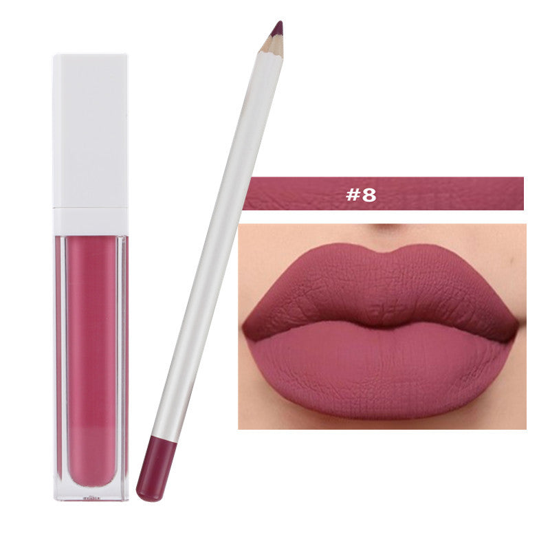 21 Color Liquid Lipstick & Lip Liner Set Matte Waterproof Long Lasting Vegan