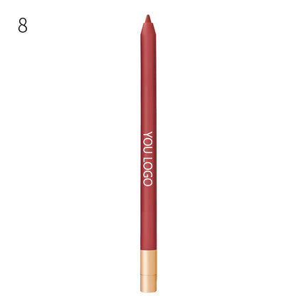 20 Color Matte Lip Liner high pigment Lip Line Pen Nude Long-Lasting Waterproof