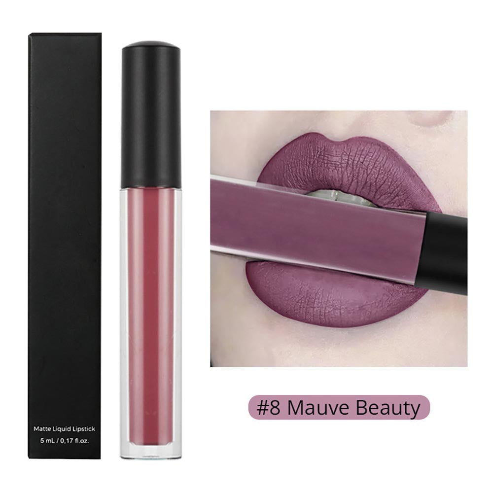 30-color Brown Matte Liquid Lipstick Nude Velvet Mist Lip Cream Cruelty-free