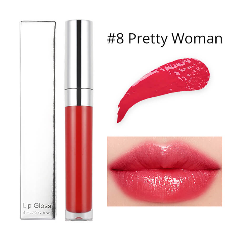 20 Color High Shine Lip Gloss Nude Lip Glaze High Pigmented Plumping Vegan