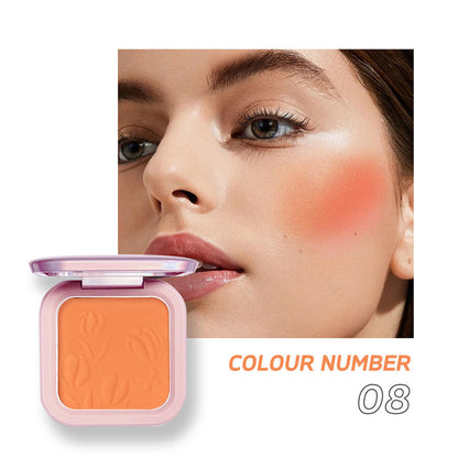 9 color blush palette cheek brighten powder high pigmented waterproof