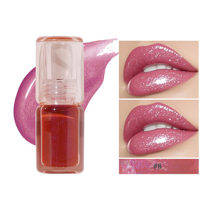 8-Color Lip Glaze Pearlescent Nourishing Moisturizing Shimmer Lip Gloss
