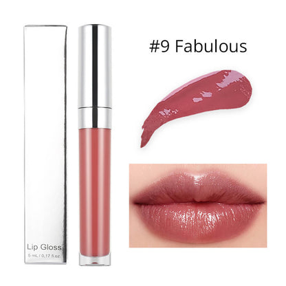 20 Color High Shine Lip Gloss Nude Lip Glaze High Pigmented Plumping Vegan