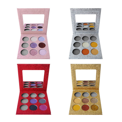 9 color DIY eyeshadow palette 26mm high pigmented waterproof