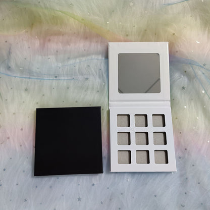 9 color DIY eyeshadow palette square color 22mm high pigmented waterproof