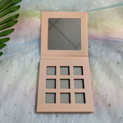 9 color DIY eyeshadow palette square color 22mm high pigmented waterproof