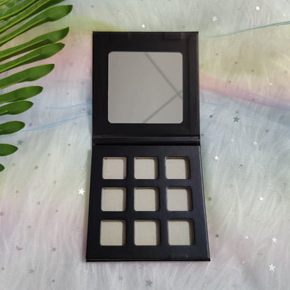 9 color DIY eyeshadow palette square color 22mm high pigmented waterproof