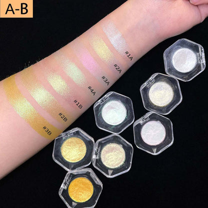 46-Color Chameleon Eyeshadow Powder High Pigment Metallic Highlighter 26MM