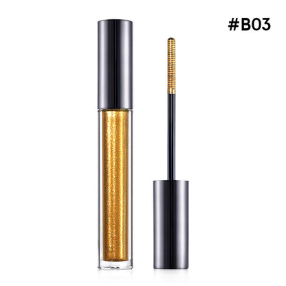 14-Color Chameleon Mascara Lengthening Waterproof Shimmer Long-Lasting