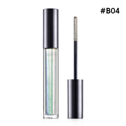 14-Color Chameleon Mascara Lengthening Waterproof Shimmer Long-Lasting