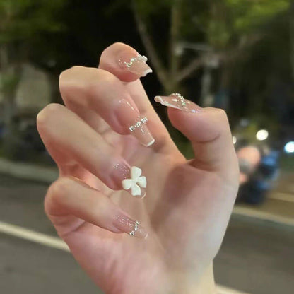Nail art patch collection fake nails diamond nails tips 24pcs
