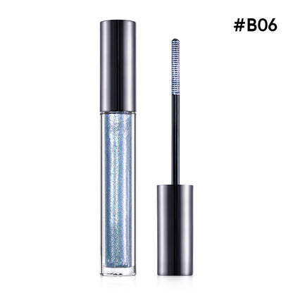 14-Color Chameleon Mascara Lengthening Waterproof Shimmer Long-Lasting
