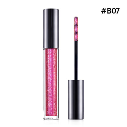 14-Color Chameleon Mascara Lengthening Waterproof Shimmer Long-Lasting