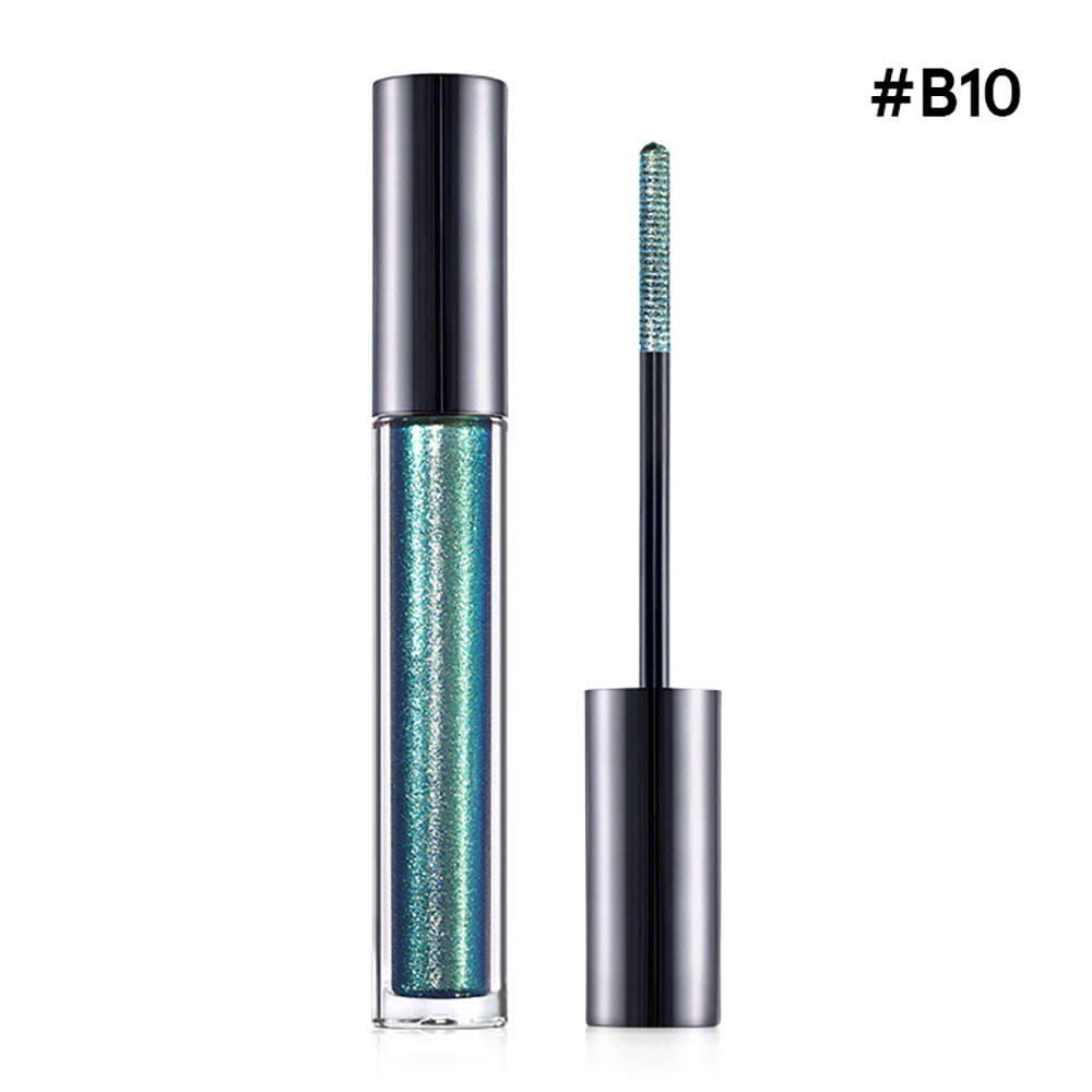 14-Color Chameleon Mascara Lengthening Waterproof Shimmer Long-Lasting