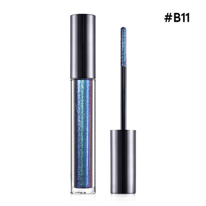 14-Color Chameleon Mascara Lengthening Waterproof Shimmer Long-Lasting