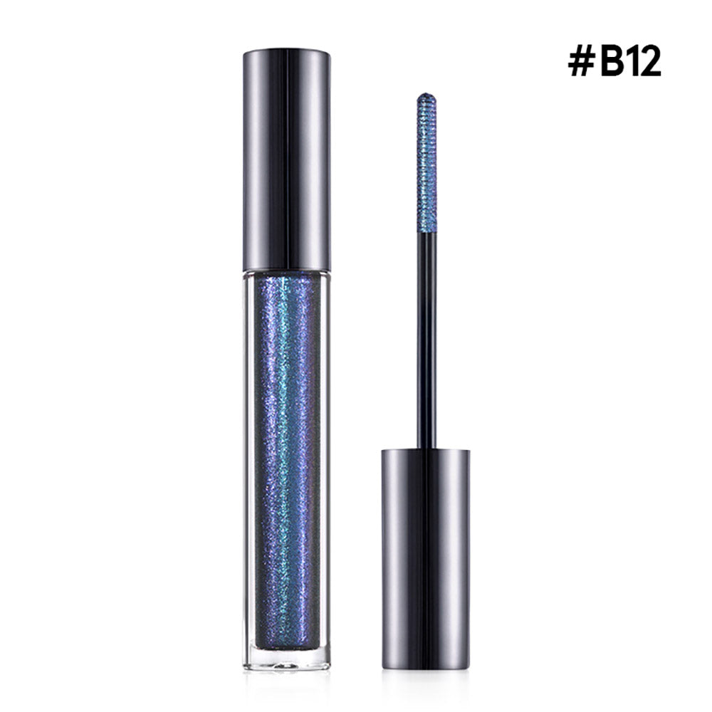 14-Color Chameleon Mascara Lengthening Waterproof Shimmer Long-Lasting