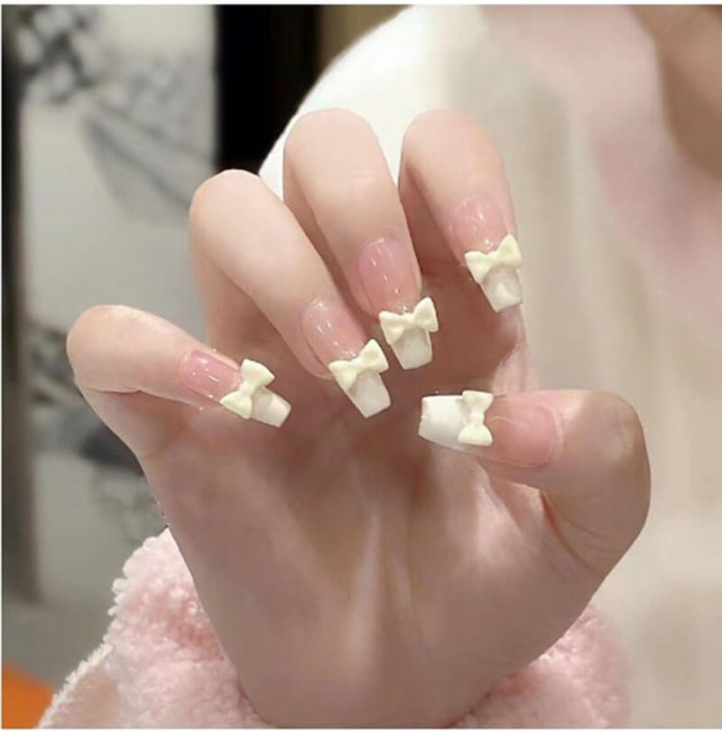 Nail art patch collection fake nails diamond nails tips 24pcs