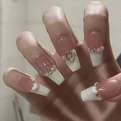 Nail art patch collection fake nails diamond nails tips 24pcs