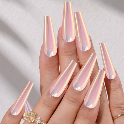 Press On Nails Reuseable Nail Covers Nail Stickers Fake Nail Pieces 24-piece