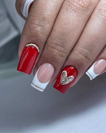 Manicure collection nail patch press on nail fake nail 24pcs