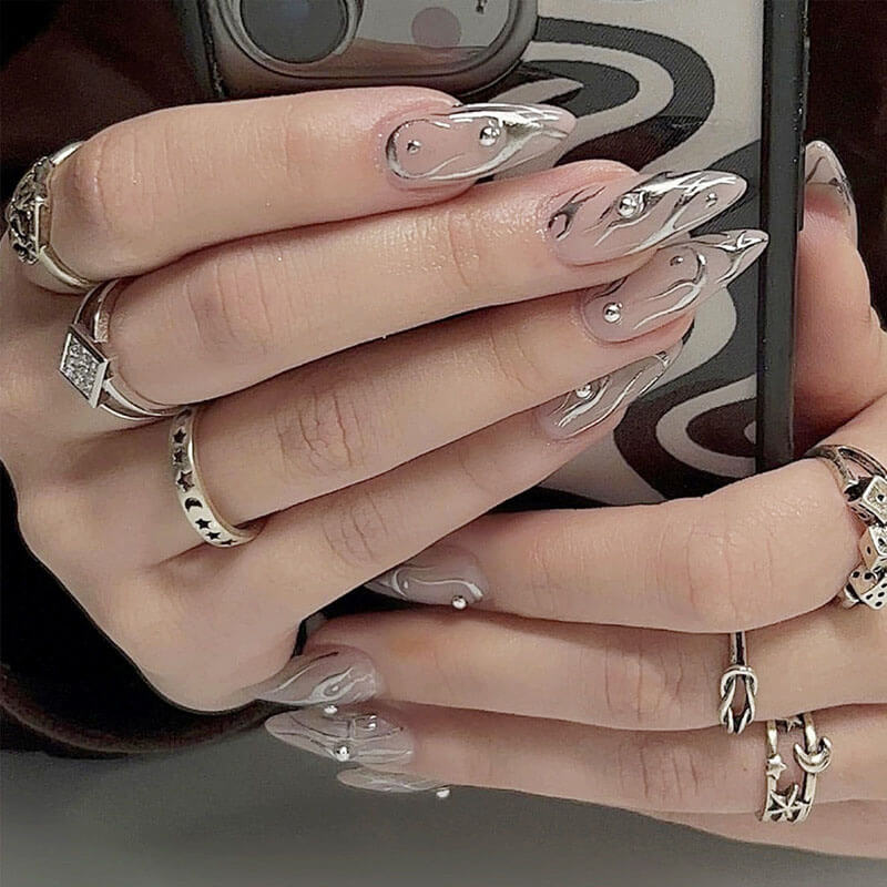 Press on nail collection manicure nail patch fake nail 24pcs
