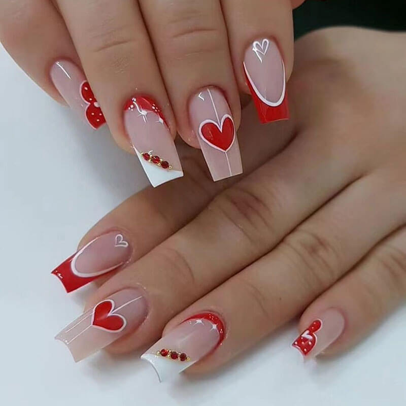 Press on nail collection manicure nail patch fake nail 24pcs