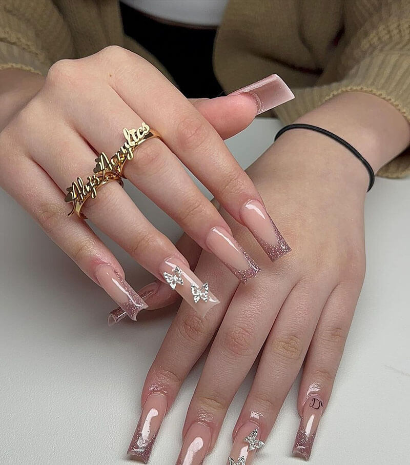 Manicure collection nail patch press on nail fake nail 24pcs