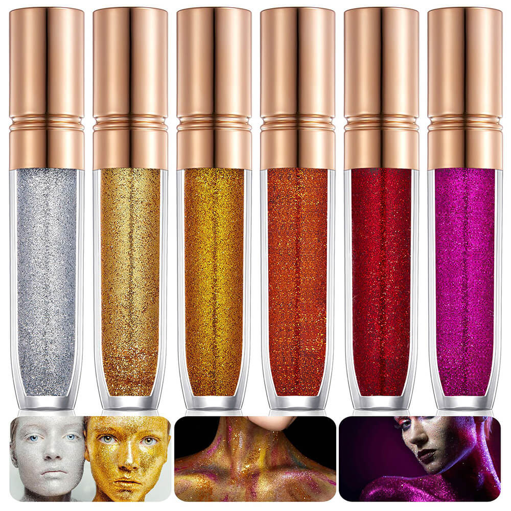 6 pcs/set eyeshadow gel glitter gel mermaid flash gelatin no glue required