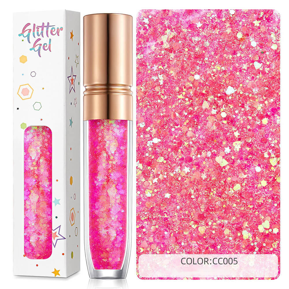 34 color eyeshadow gel glitter gel mermaid flash gelatin no glue required