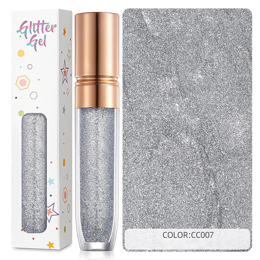 34 color eyeshadow gel glitter gel mermaid flash gelatin no glue required