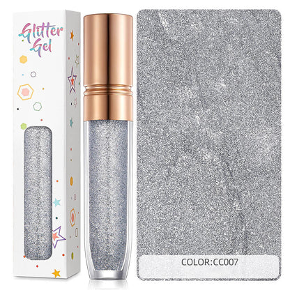 34 color eyeshadow gel glitter gel mermaid flash gelatin no glue required