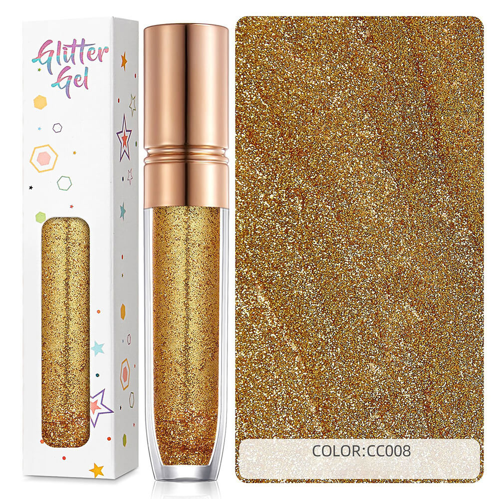 34 color eyeshadow gel glitter gel mermaid flash gelatin no glue required