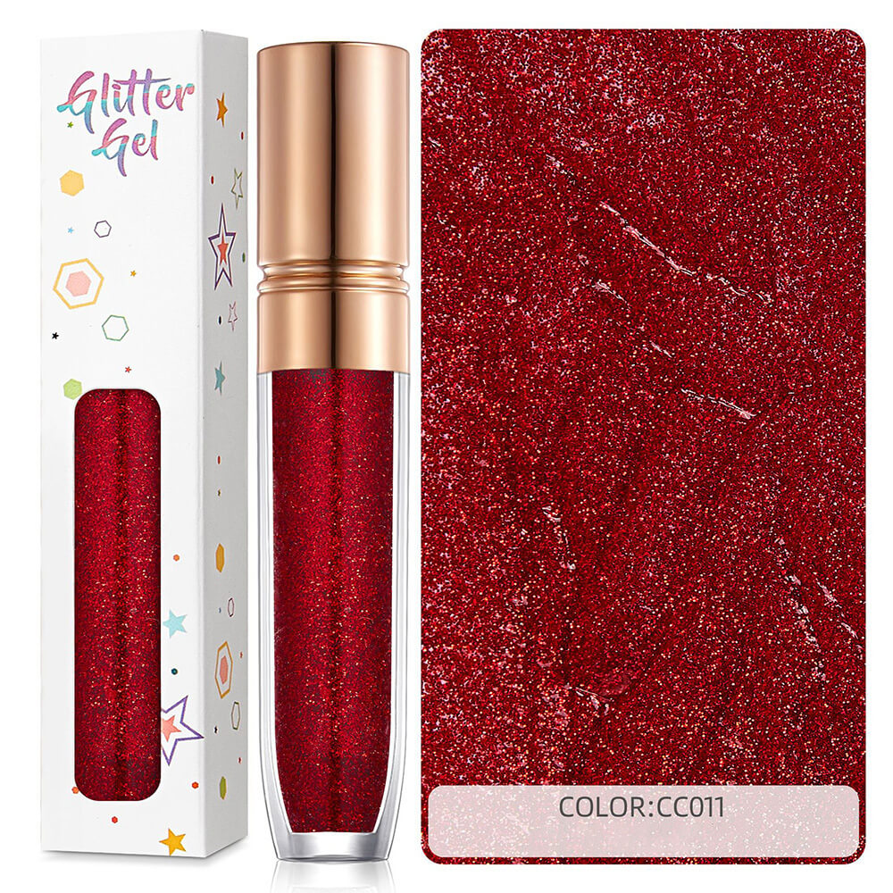 34 color eyeshadow gel glitter gel mermaid flash gelatin no glue required