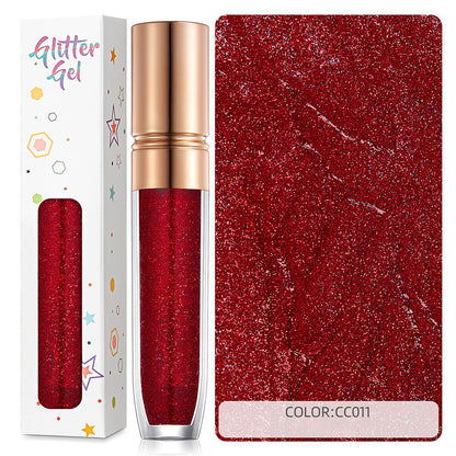 34 color eyeshadow gel glitter gel mermaid flash gelatin no glue required