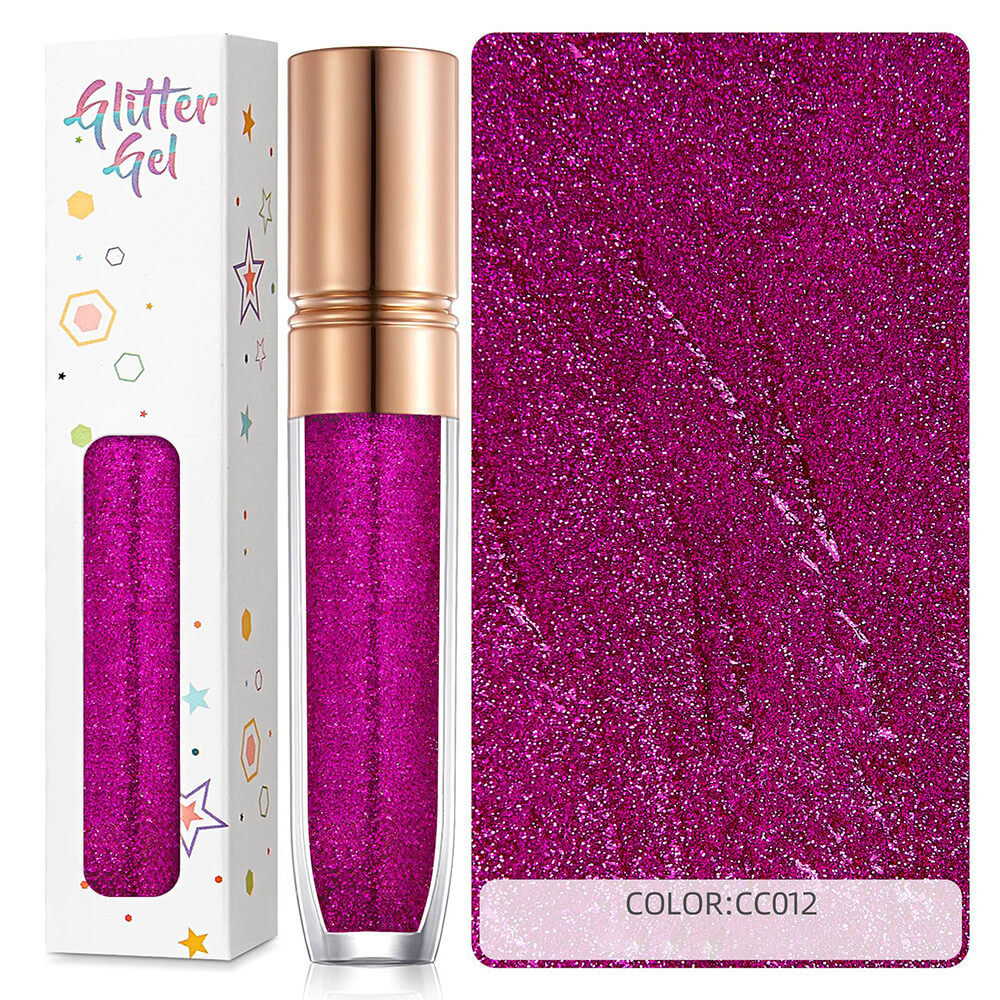 34 color eyeshadow gel glitter gel mermaid flash gelatin no glue required