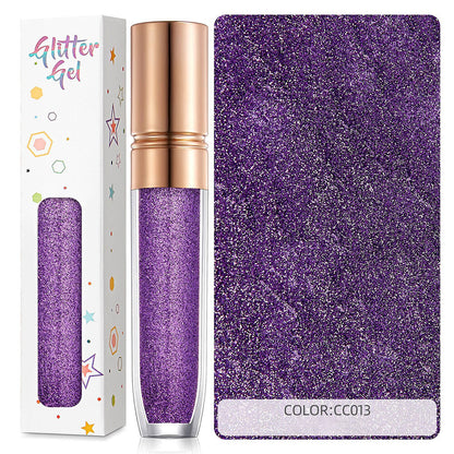 34 color eyeshadow gel glitter gel mermaid flash gelatin no glue required