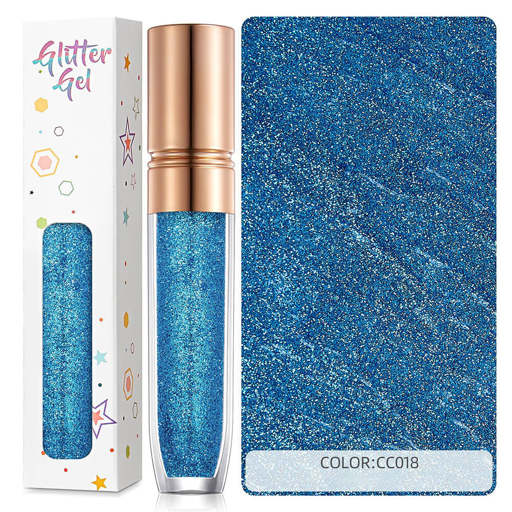 34 color eyeshadow gel glitter gel mermaid flash gelatin no glue required