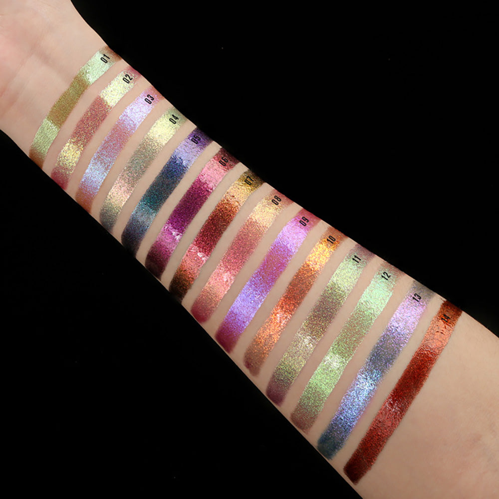 14 Color Chameleon Liquid Lipstick Matte Metallic Lipstick Waterproof Long Lasting