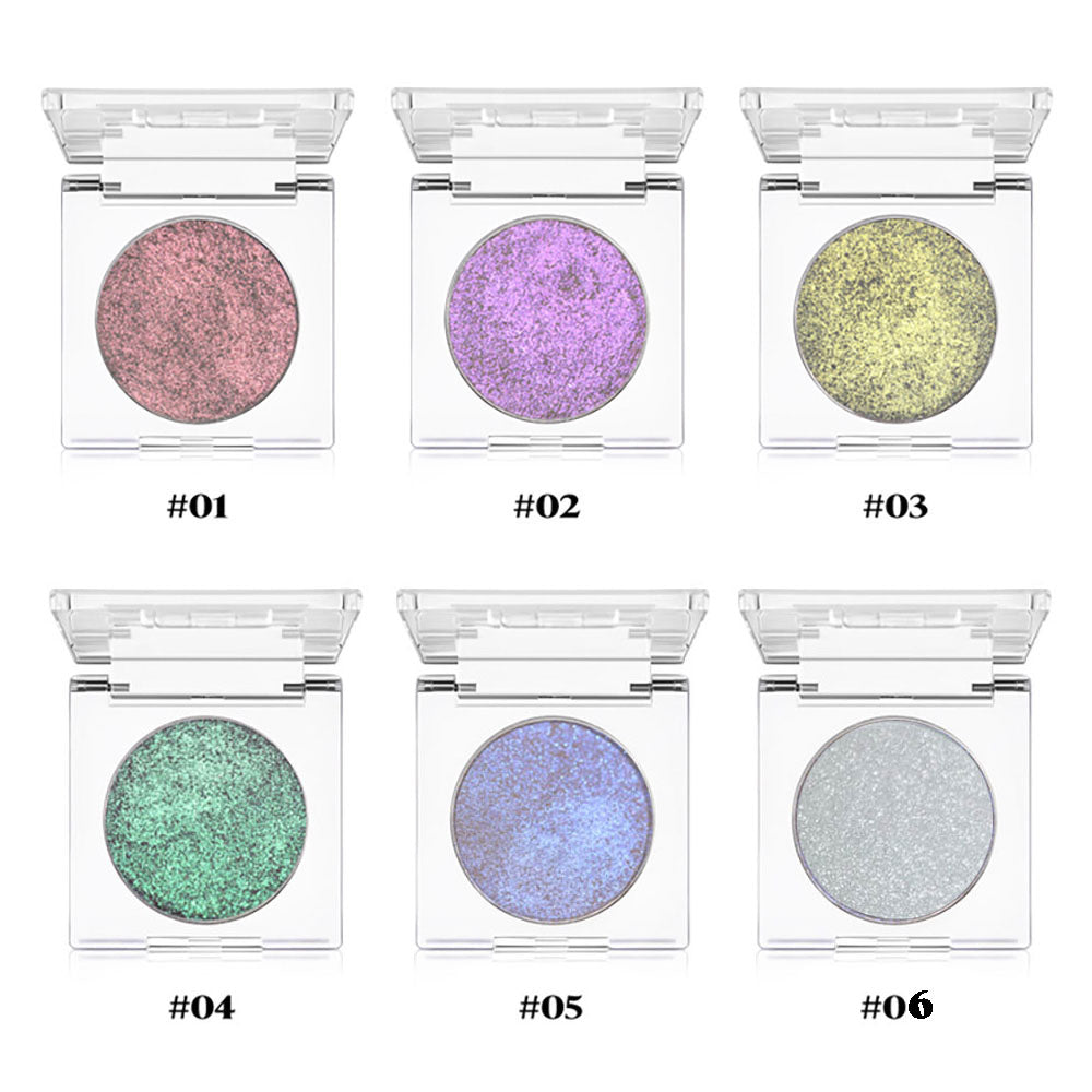 6-Color Chameleon Highlighter Powder Eyeshadow Nose Shadow Brighten 36mm