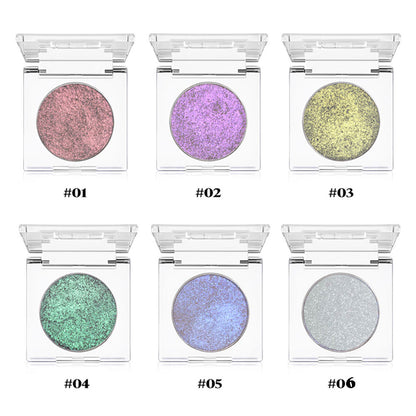 6-Color Chameleon Highlighter Powder Eyeshadow Nose Shadow Brighten 36mm