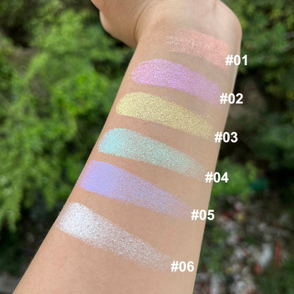 6-Color Chameleon Highlighter Powder Eyeshadow Nose Shadow Brighten 36mm
