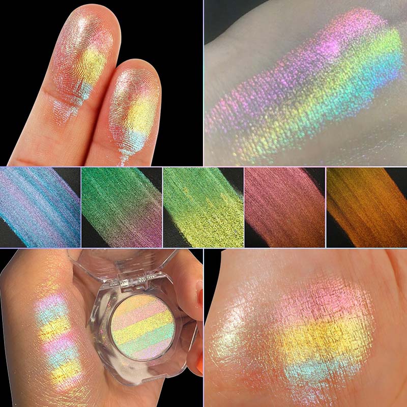 25mm chameleon eyeshadow rainbow light change holographic metallic
