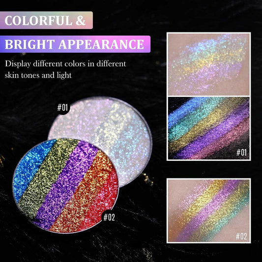 25mm Chameleon Eyeshadow Rainbow Makeup Holographic Metallic Powder