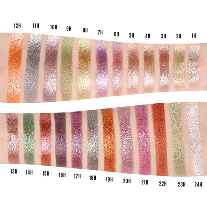 36-Color Chameleon Eyeshadow Powder Metallic Highlighter Vegan 26mm